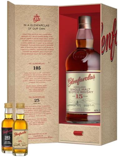 Уиски Glenfarclas 15 Years Old 700ml + 2x50ml